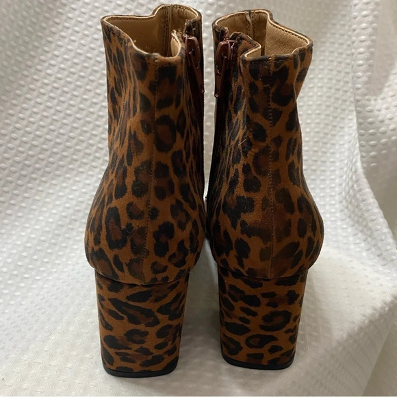 NEW W/O BOX LOFT Leopard Ankle Booties - Picture 4 of 6
